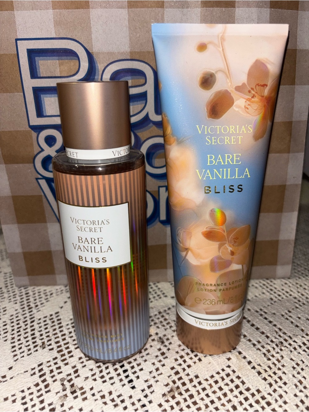 (Inventory 1,2) Victoria's Secret Bare Vanilla Bliss Fragrance Lotion & Mist
